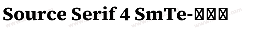Source Serif 4 SmTe字体转换